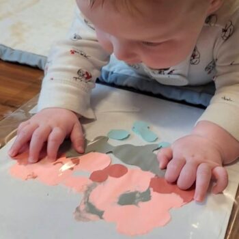 Mess-free baby art project