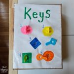 Key matching activity for preschoolers